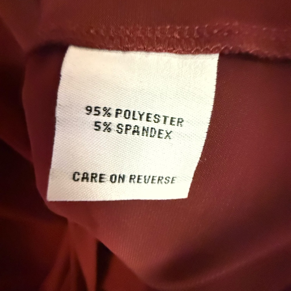 Calvin Klein Deep Red Women's Blouse - Picture 2 of 2